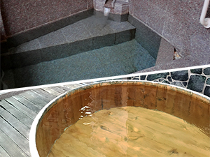 槙木の湯・樽の湯（各1室）　お風呂